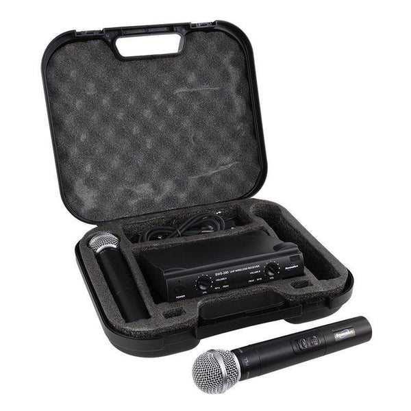 UHF Wireless Microphone System,Dual Channel with  