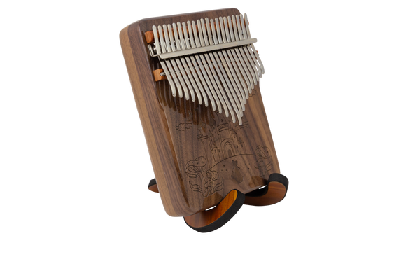 CEGA 21-KEY BOX KALIMBA 21CKW00-XC, STAND&CASE - Natural Rosewood Finish with pattern