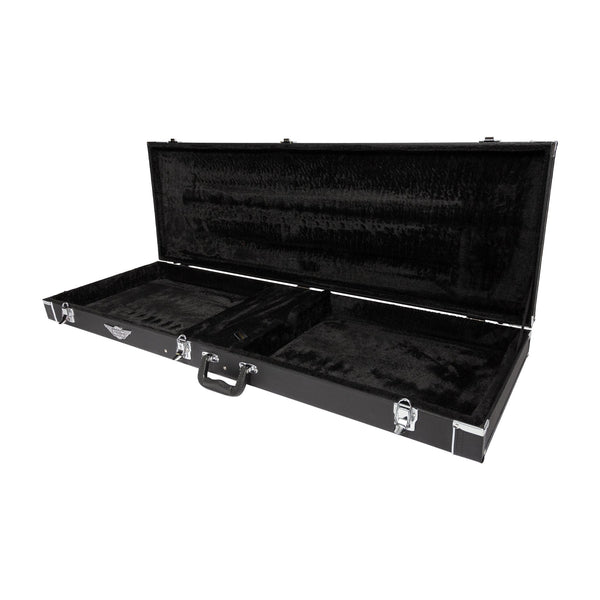 Crossfire Standard Rectangular JM and Jag-Style Offset Bass Hard Case (Black)