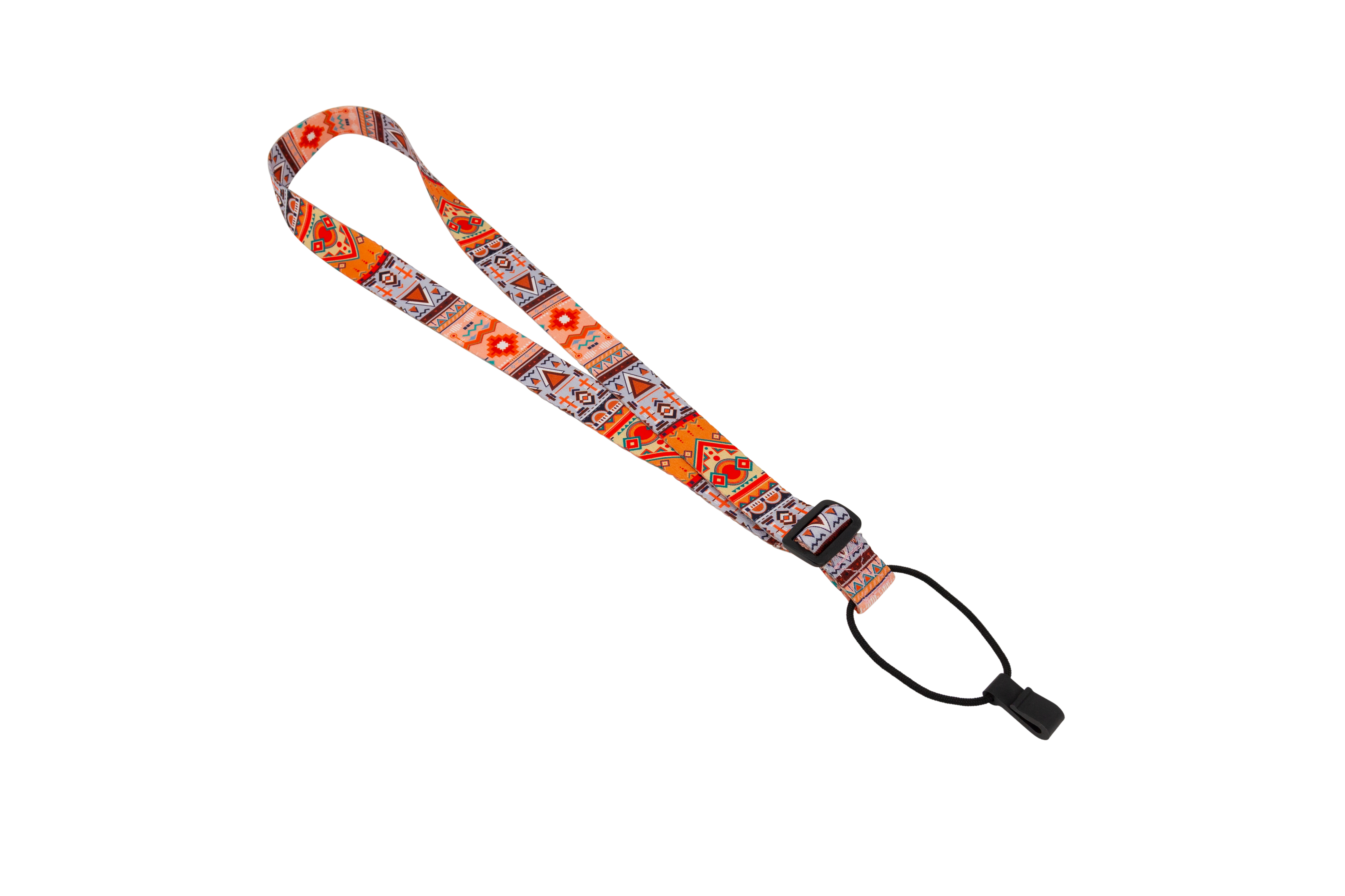 Fretz 1" Print Neck Ukulele Strap Orange