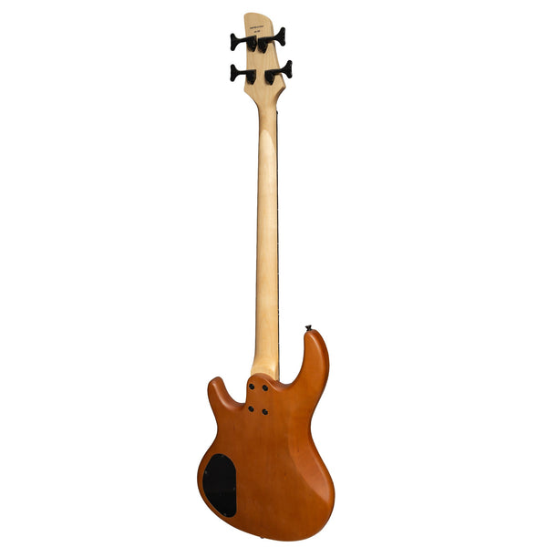 J&D 'Legacy Series' Mahogany & Zebrano T-Style Contemporary Electric Bass Guitar