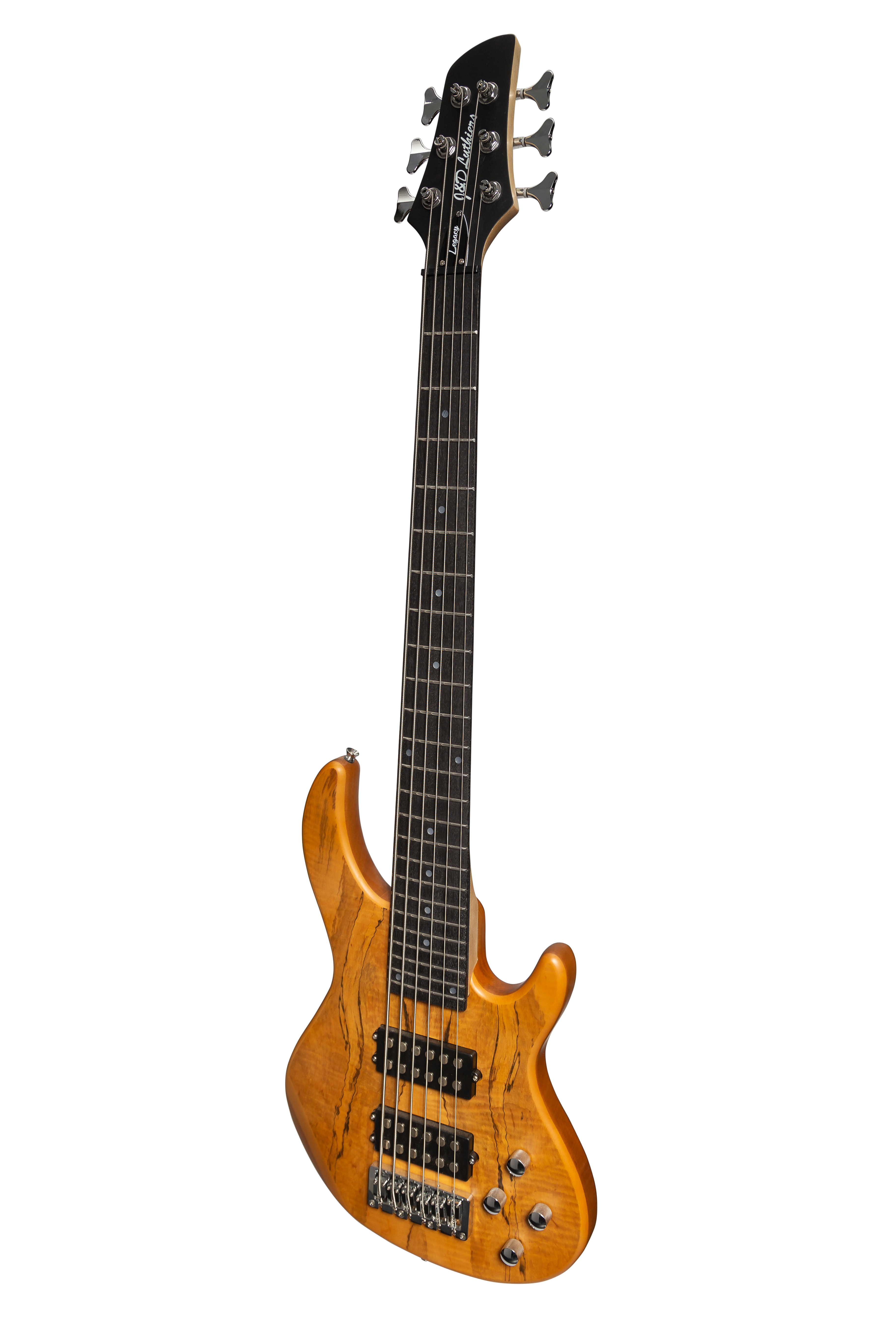 J&D Luthiers 6-String T-Style Contemporary Active Electric Bass Guitar (Natural Satin)