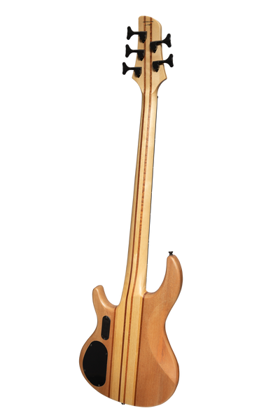 Luthiers 5-String Contemporary Neck Through Active Electric Bass Guitar (Natural Satin)