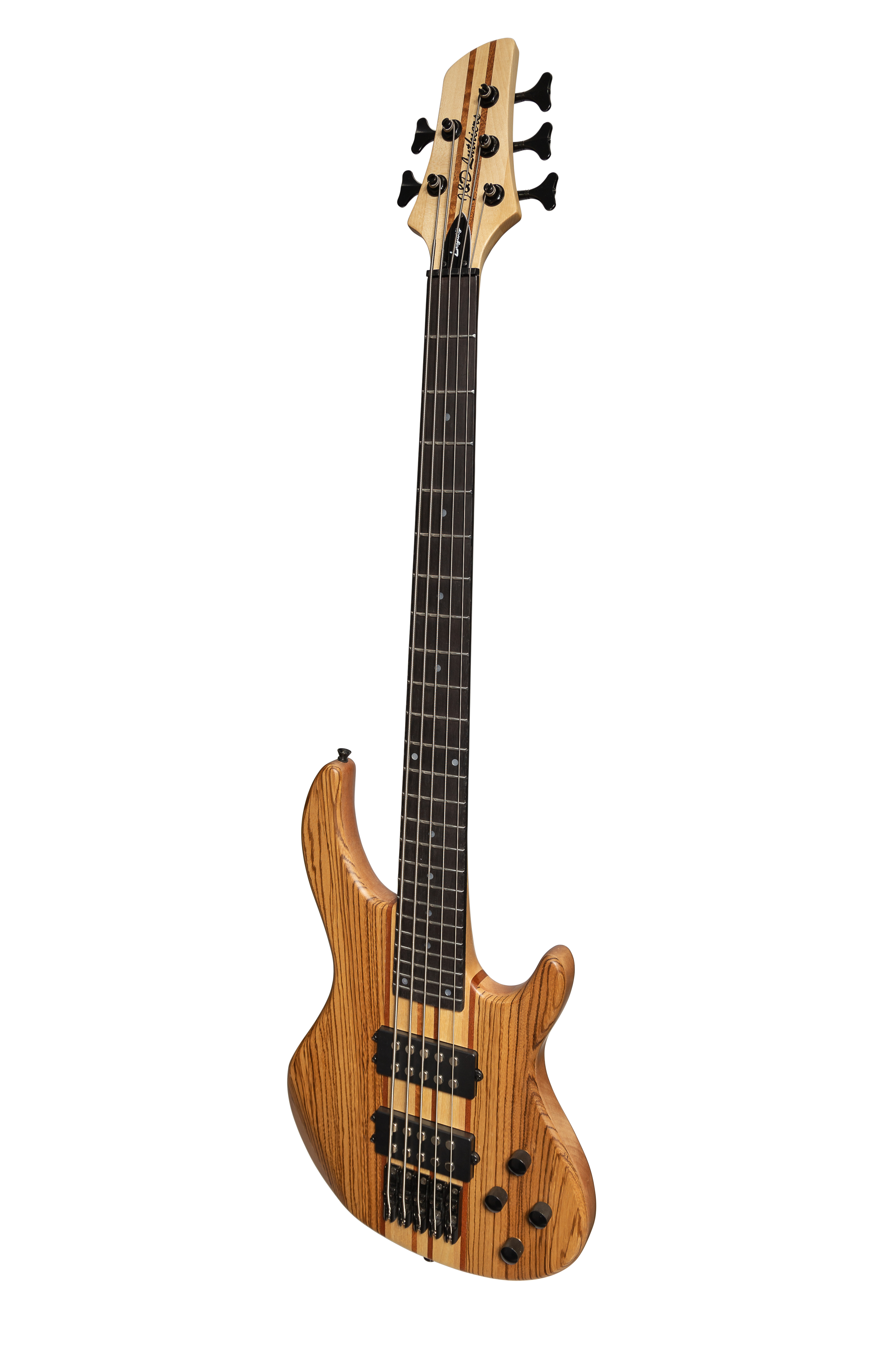 Luthiers 5-String Contemporary Neck Through Active Electric Bass Guitar (Natural Satin)