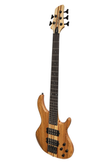 Luthiers 5-String Contemporary Neck Through Active Electric Bass Guitar (Natural Satin)