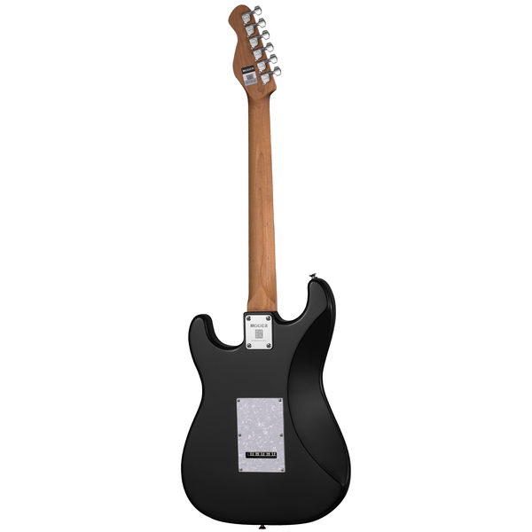 MOOER MSC10 ST-STYLE ELECTRIC GUITAR (BLACK/WHITE SCRATCH PLATE)