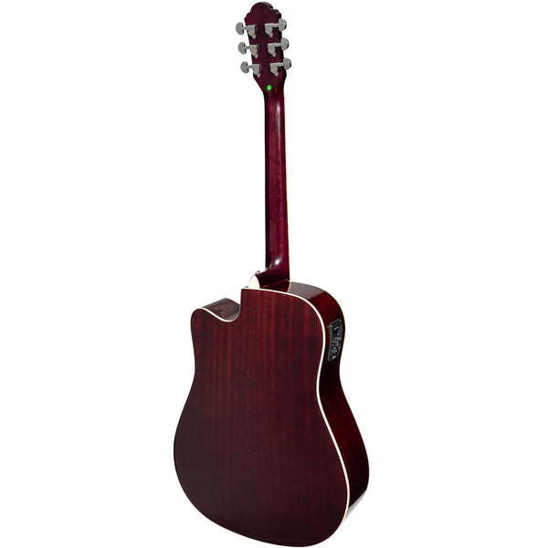 Martinez '41 Series' Dreadnought Acoustic Guitar. Cut-away Gloss Finish (Gloss Purple Burst) (Copy)