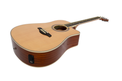 Martinez '41 Series' Dreadnought Acoustic Guitar. Cut-away Gloss Finish (Natural)