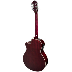 Martinez '41 Series' Folk Size Cutaway Acoustic-Electric Guitar (Purple Burst)