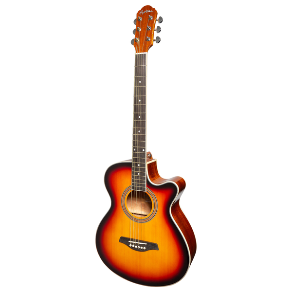 Martinez '41 Series' Folk Size Cutaway Acoustic-Electric Guitar (Sunburst)