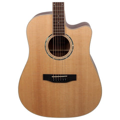 Timberidge '1 Series' Spruce Solid Top Acoustic-Electric Dreadnought Cutaway Guitar (Natural Satin) *Includes Brad Clark 'Supernatural' Pickup