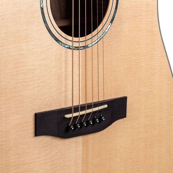 Timberidge '1 Series' Spruce Solid Top Acoustic-Electric Dreadnought Cutaway Guitar (Natural Satin) *Includes Brad Clark 'Supernatural' Pickup