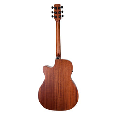 Timberidge 'Messenger Series' Mahogany Solid Top Acoustic-Electric Small Body Cutaway Guitar (Natural Satin)