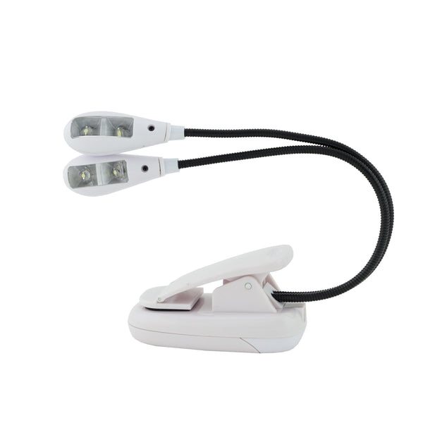 Big Band Twin LED Clip-On Light (White)-BB-MA50-WHT