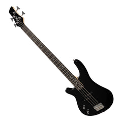 Casino '24 Series' Left Handed Tune-Style Electric Bass Guitar Set (Black)