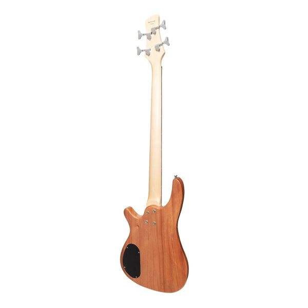 Casino '24 Series' Mahogany Tune-Style Electric Bass Guitar and 15 Watt Amplifier Pack (Natural Gloss)