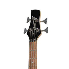 Casino '24 Series' Short Scale Tune-Style Electric Bass Guitar and 15 Watt Amplifier Pack (Black)