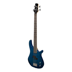 Casino '24 Series' Tune-Style Electric Bass Guitar Set (Transparent Blue)