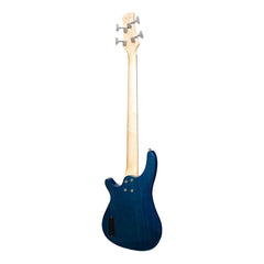 Casino '24 Series' Tune-Style Electric Bass Guitar Set (Transparent Blue)