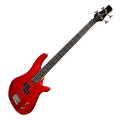 Casino '24 Series' Tune-Style Electric Bass Guitar Set (Transparent Wine Red)