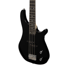 Casino '24 Series' Tune-Style Electric Bass Guitar and 15 Watt Amplifier Pack (Black)