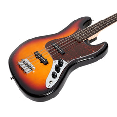 Casino J-Style Electric Bass Guitar (Tobacco Sunburst)