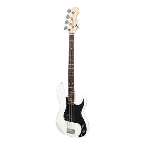 Casino P-Style Electric Bass Guitar and 15 Watt Amplifier Pack (White)