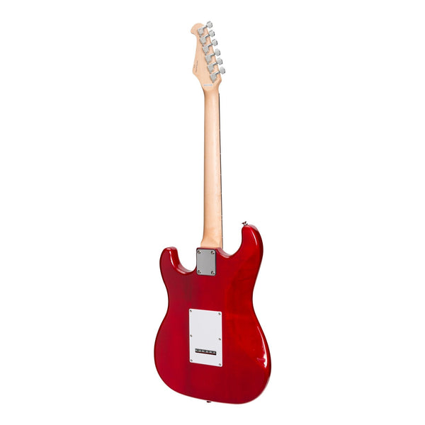 Casino ST-Style Electric Guitar Set (Transparent Wine Red)