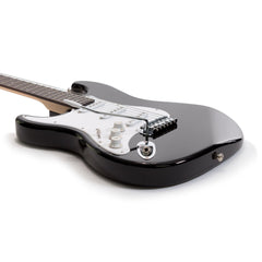 Casino ST-Style Left Handed Electric Guitar Set (Black)