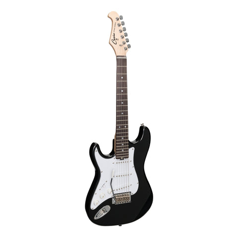 Casino ST-Style Left Handed Short-Scale Electric Guitar Set (Black)