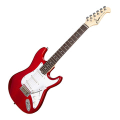 Casino ST-Style Short Scale Electric Guitar Set (Transparent Wine Red)