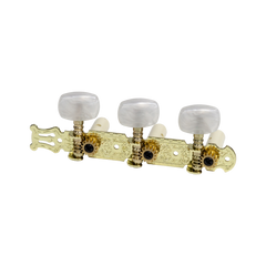 Crossfire Classical Guitar Machine Head Set (Gold with Buttons)