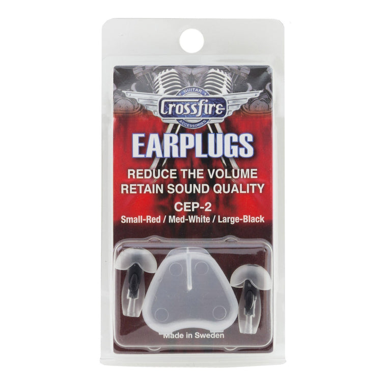 Crossfire Deluxe Earplugs (Large Black)