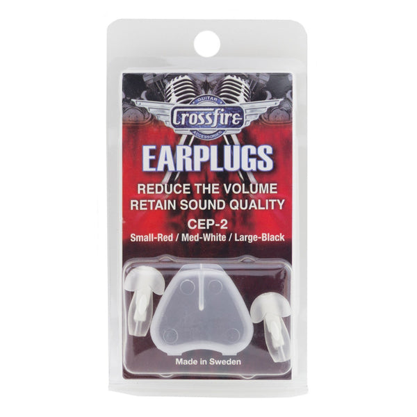 Crossfire Deluxe Earplugs (Medium White)-CEP-2-MED