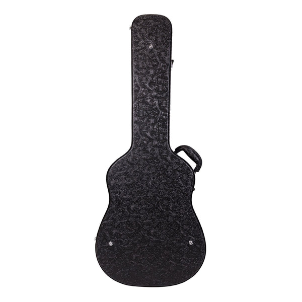 Crossfire Deluxe Shaped Dreadnought Acoustic Guitar Hard Case (Paisley Black)