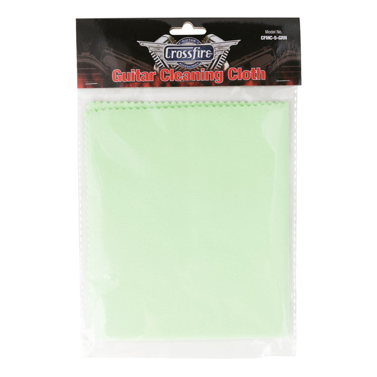 Crossfire Microfibre Guitar Polish Cloth (Green)