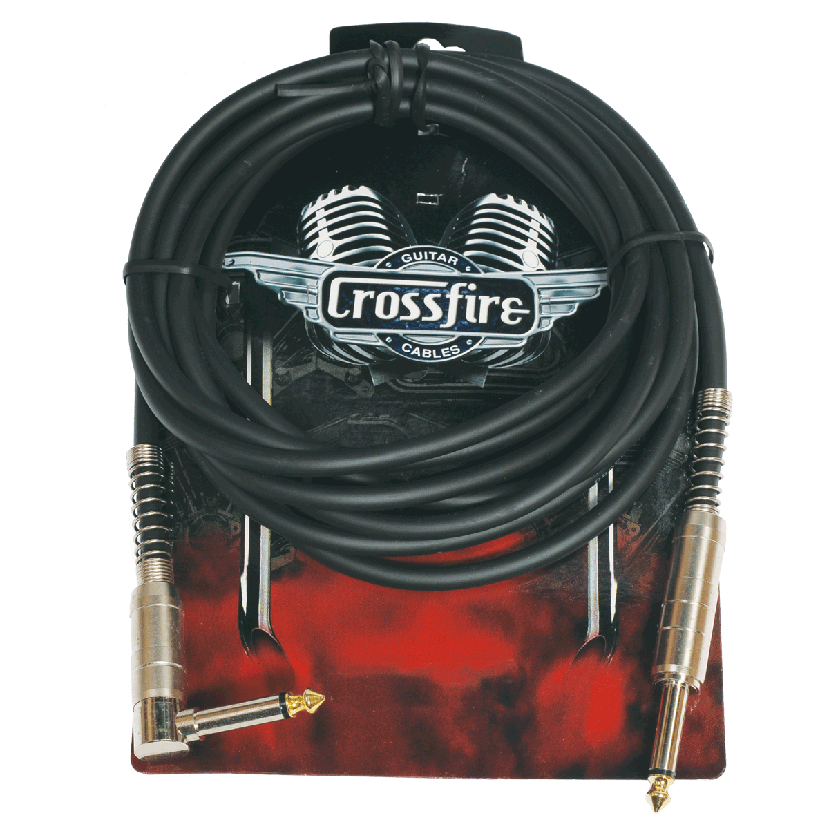 Crosssfire 10' / 3 Metre Instrument Cable with Straight-Angle Metal Jacks-CGC-MP2-10L