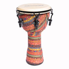 Drumfire 10" Tuneable Natural Hide Head Djembe (Multicolour)