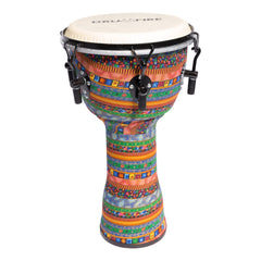 Drumfire 10" Tuneable Synthetic Head Djembe (Multicolour)