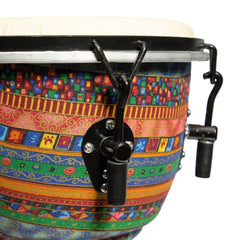 Drumfire 8" Tuneable Synthetic Head Djembe (Multicolour)