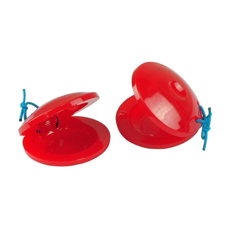 Drumfire Finger Castanets Plastic (Red/Blue)