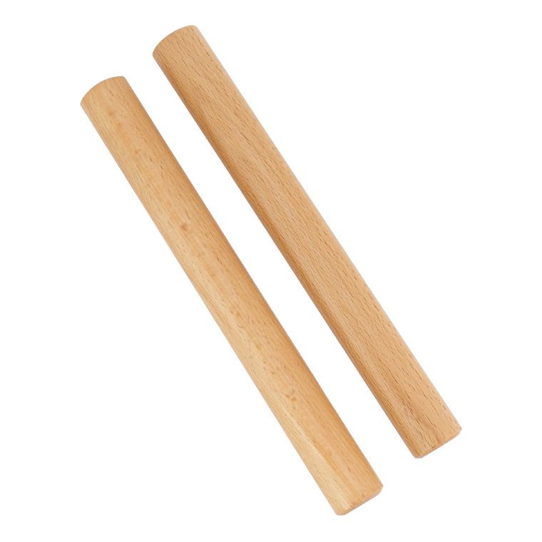 Drumfire Wood Claves (Natural Gloss)