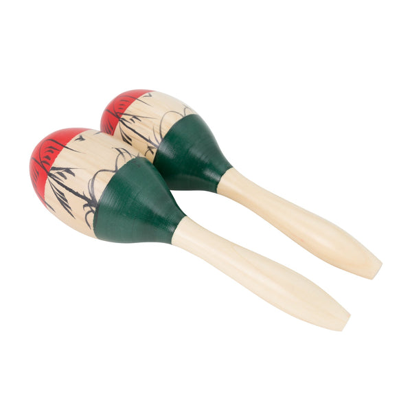 Drumfire Wooden Maracas (Striped Pattern)