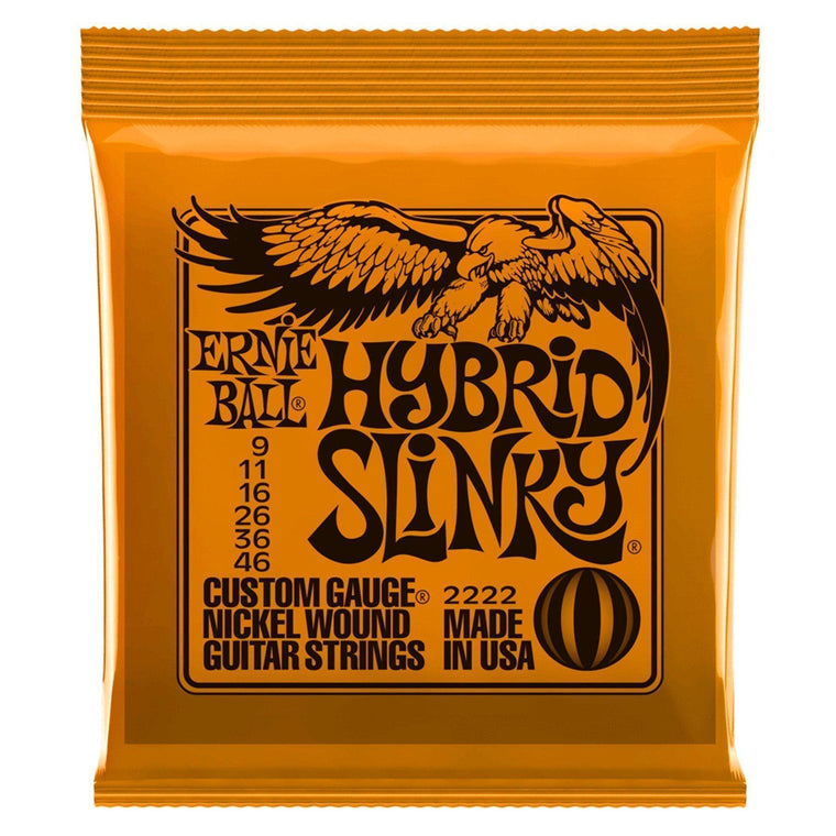 Ernie Ball 2222 Hybrid Slinky Nickel Wound Electric Guitar Strings (9-46)