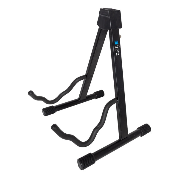 Fretz A-Frame Folding Acoustic/Electric Guitar Stand (Black)-FGS-2C-BLK