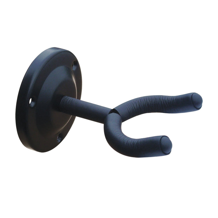 Fretz Compact Wall-Mounted Guitar Hanger (Black)