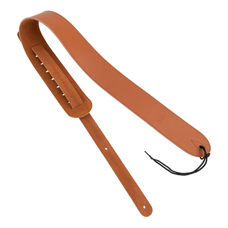 Fretz Genuine Leather Guitar Strap (Brown)