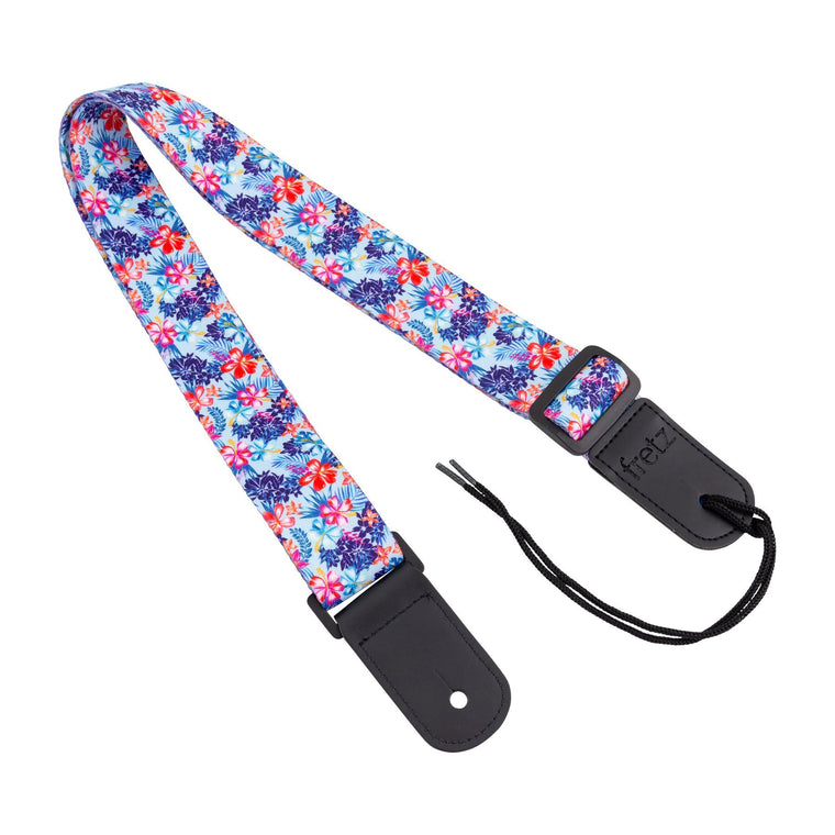 Fretz Patterned Ukulele Strap (Frangipani)