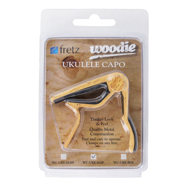 Fretz 'Woodie' Trigger-Style Ukulele Capo (Maple)