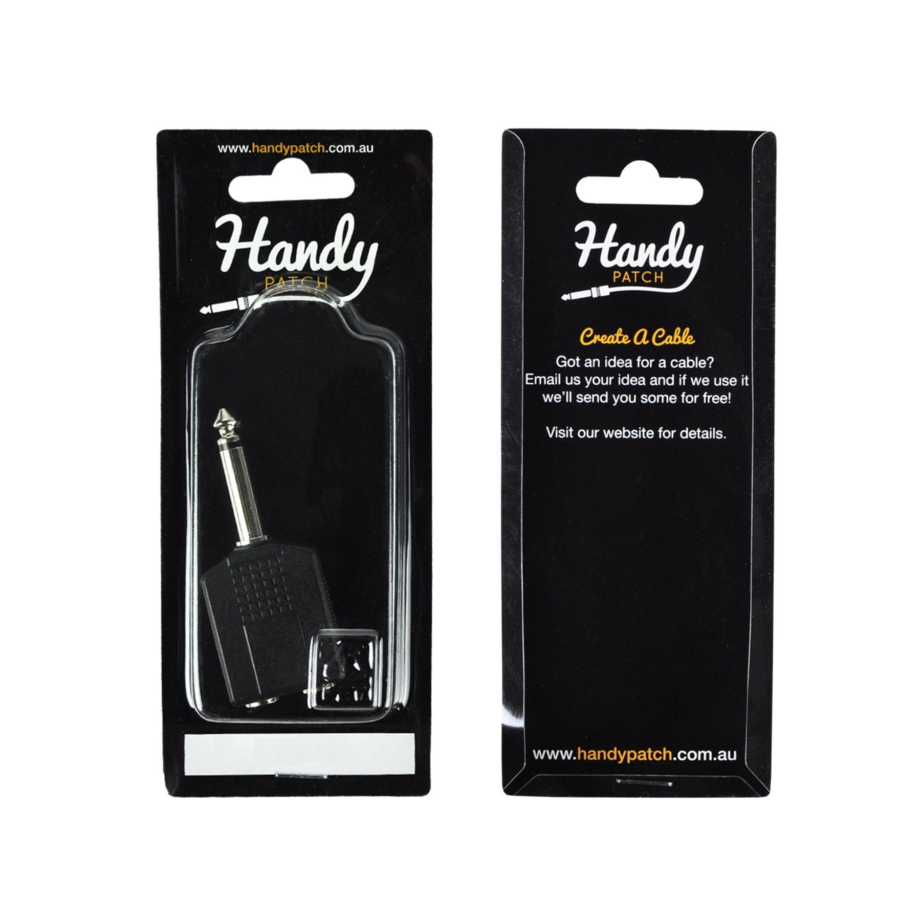 Handy Patch Dual Female Mono to Male Mono 1/4" Adaptor-H-2P-P